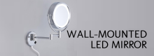 WALL-MOUNTED LED MIRROR